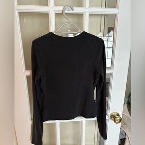 Skims stretch cotton jersey long sleeve shirt